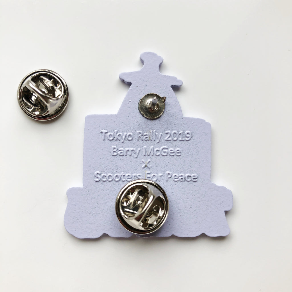 Tokyo Lapel Pin Scooters For Peace