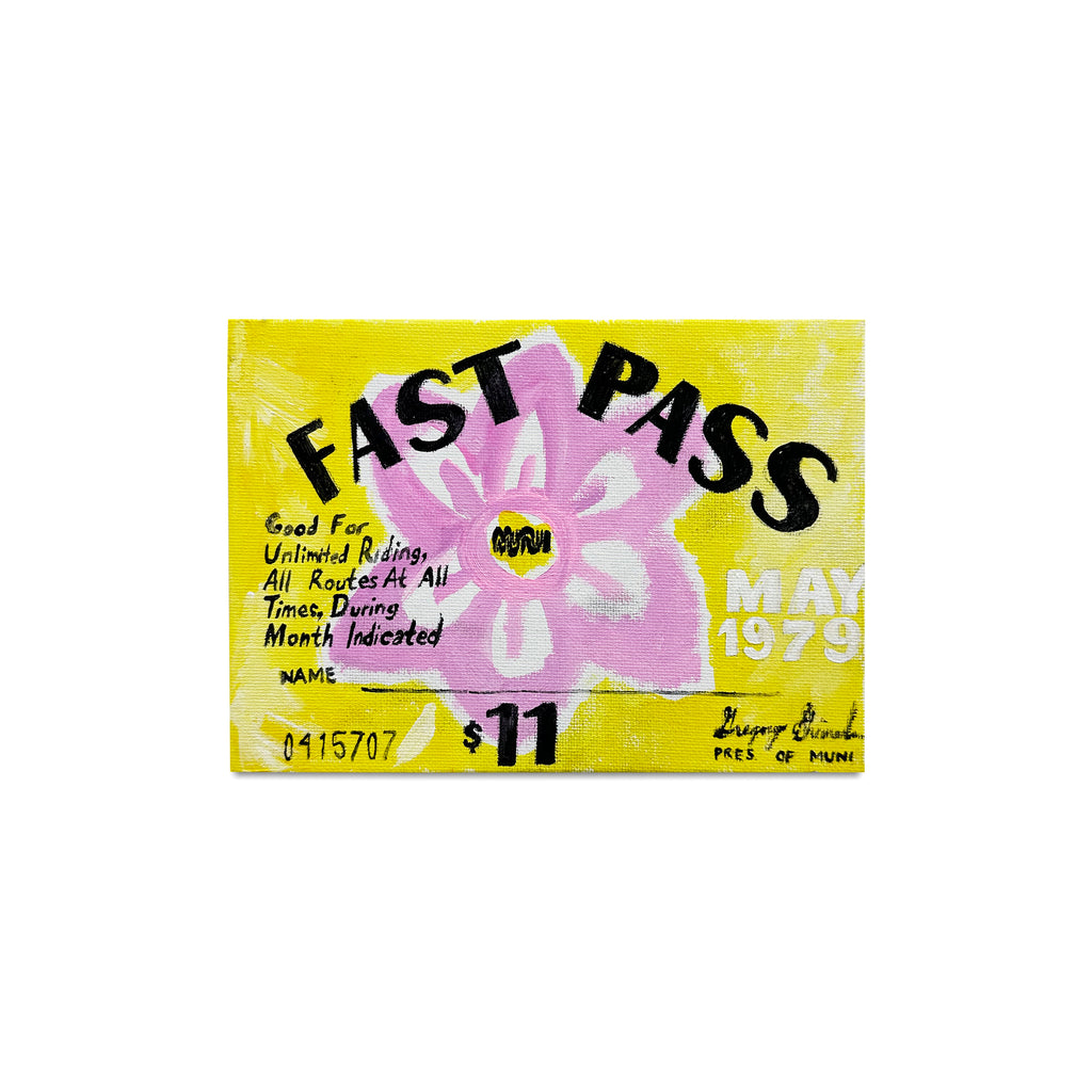 Gregory Shimada: MUNI Fast Pass Flower