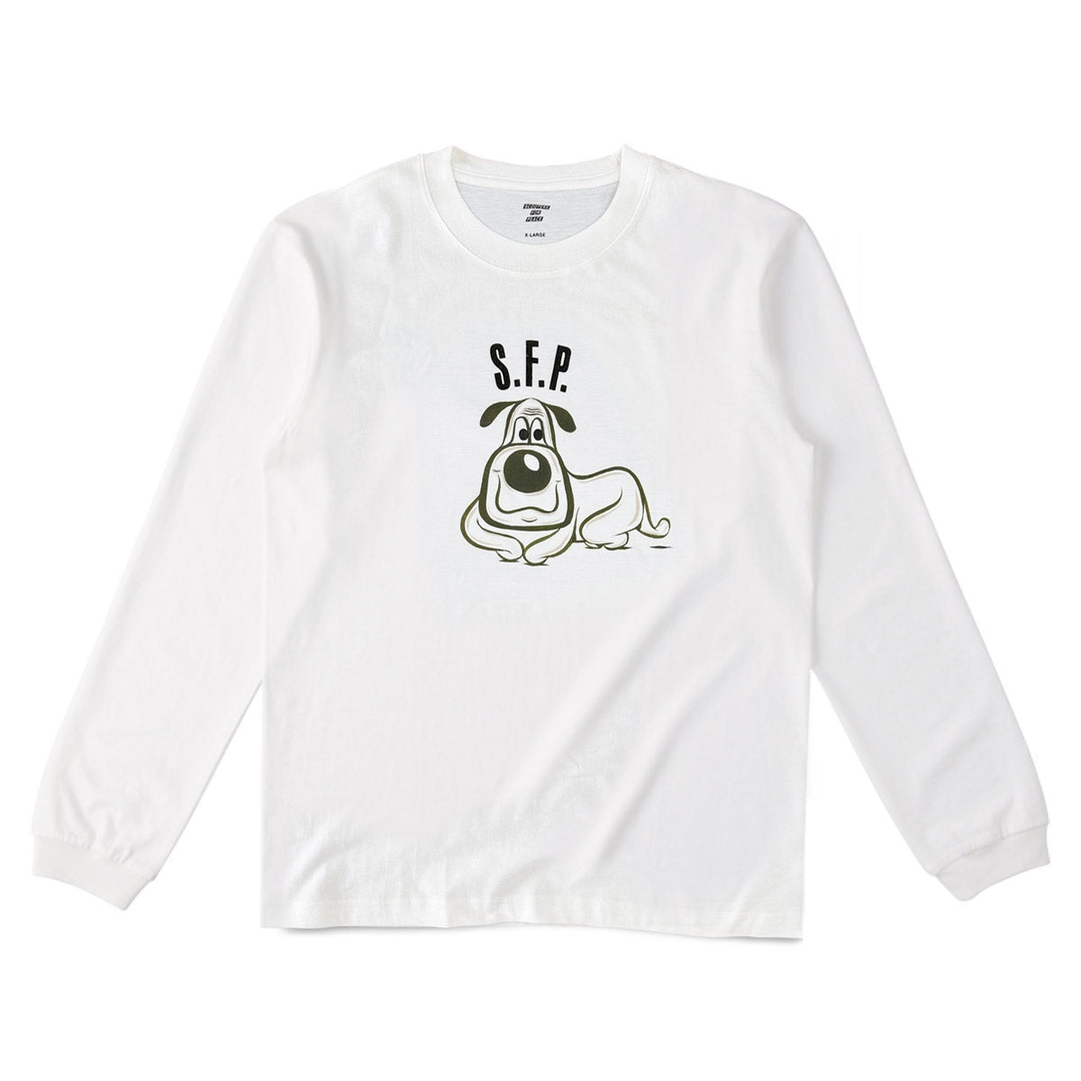 Dog Longsleeve T-shirt / White