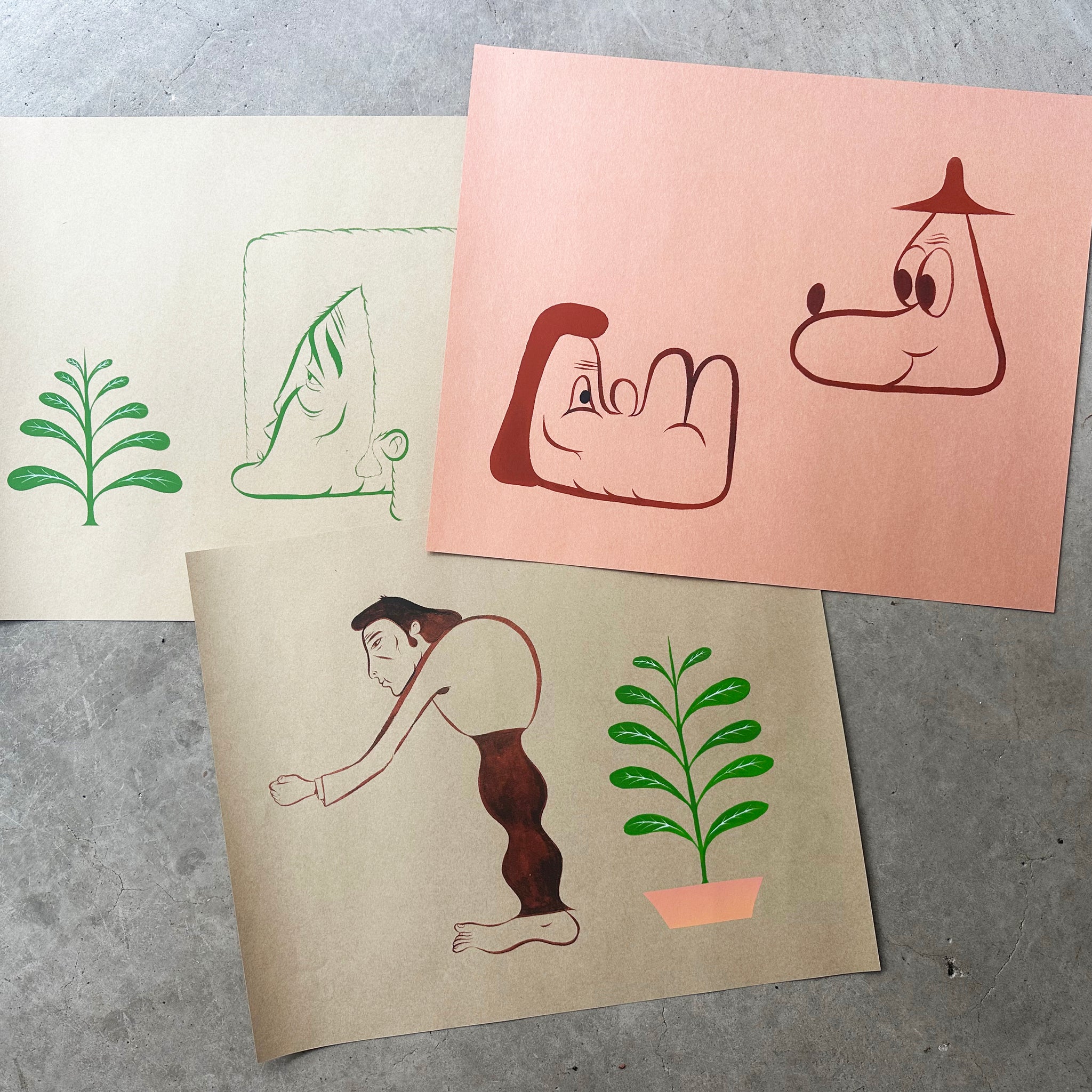 Green Plant Screen Print