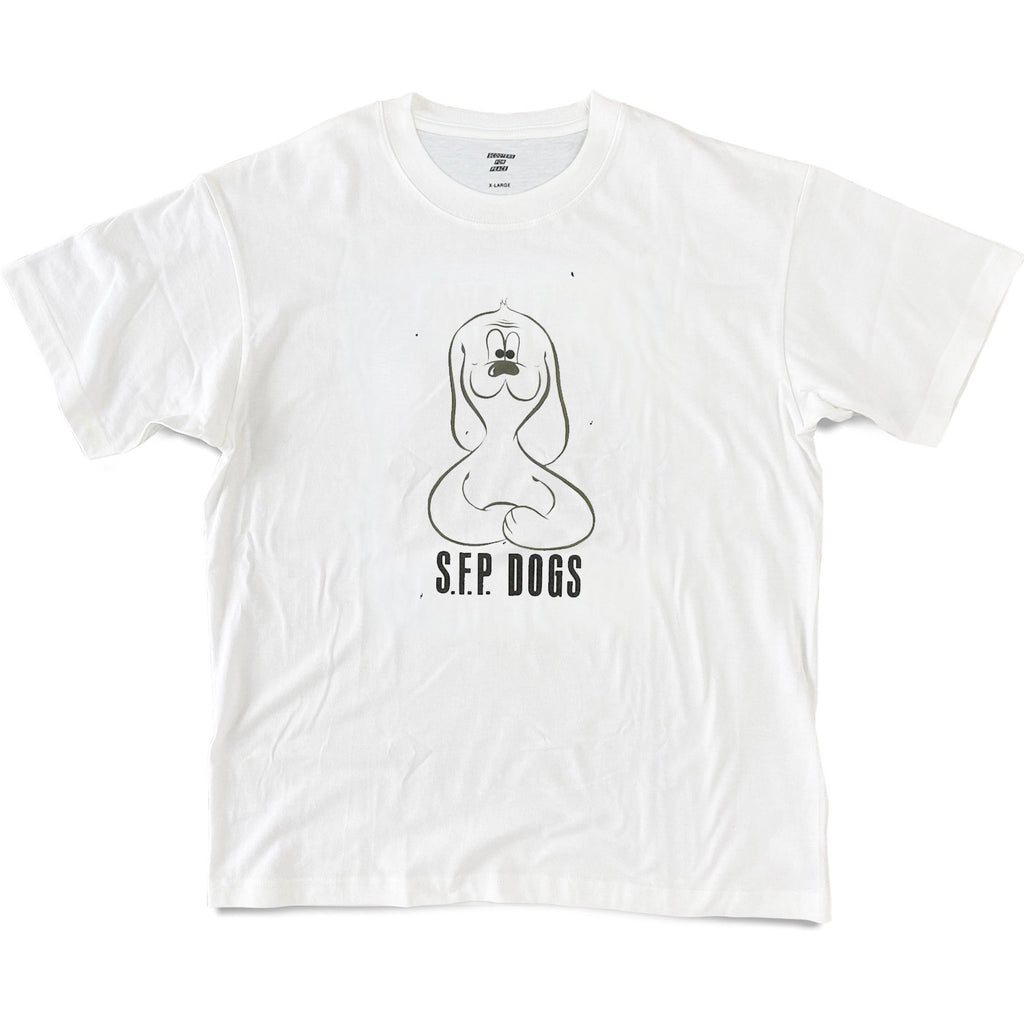 Hourglass Dog T-shirt / White