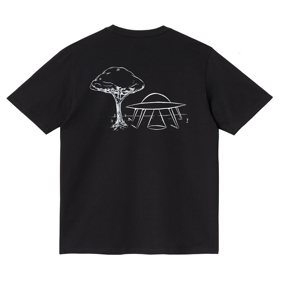Spaceship Pocket T-shirt / Black