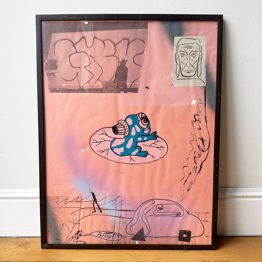 Hand Decorated Screen Print by Chris Johanson x Barry McGee